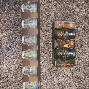 Ashland skeleton glass shot glasses & s&p shakers gothic decor witch decor